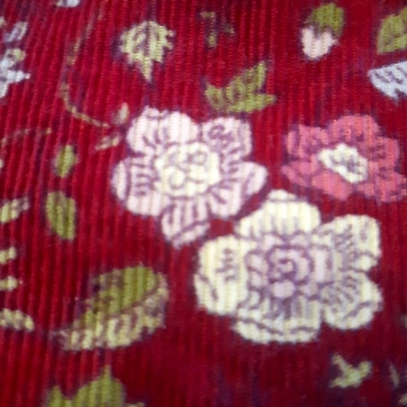 Gymboree girls corduroy floral skirt skort size 9 purple adjustable waistband - Picture 3 of 8